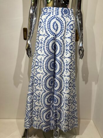 IMG-20250214-WA0055 Pantalón fluido ligero estampado - Azul