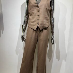 IMG-20250214-WA0059 Set chaleco pantalón Café