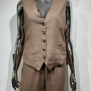 IMG-20250214-WA0062 Set chaleco pantalón Café