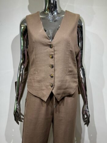 IMG-20250214-WA0062 Set chaleco pantalón Café