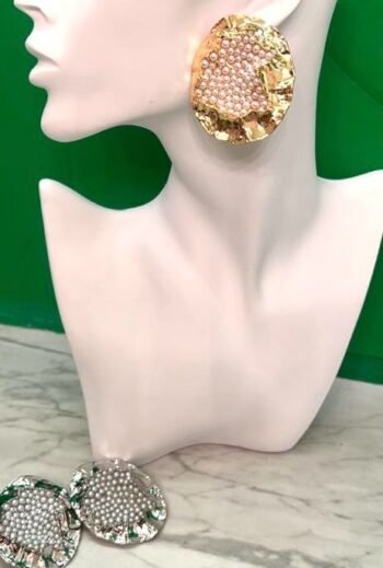 Maxi aretes con perlas