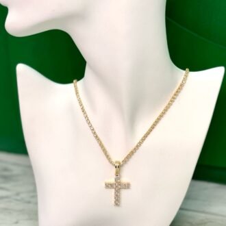 acc_00060 Cadena cruz con cristales