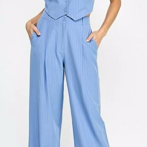 mar_00033_1 Set chaleco y pantalón rayas