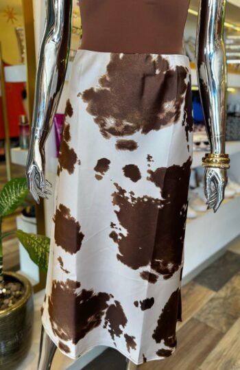 mar_00066 Falda Animal Print satinada
