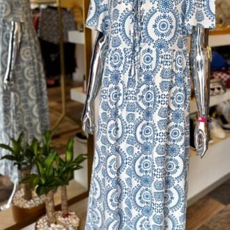 mar_00097 Vestido estampado con lazos al frente