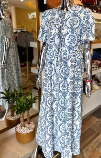 mar_00097 Vestido estampado con lazos al frente