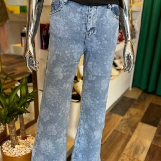 Jeans mezclilla flores